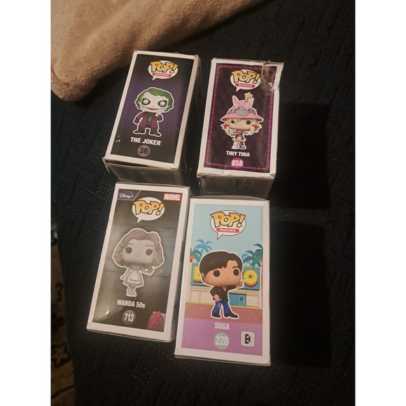 NIB- 4 Popular Funko pop! Tiny Tina, The Joker, Wanda & Suga - Picture 3 of 7